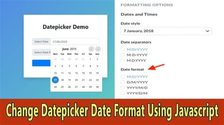How do I change the Datepicker format in bootstrap?